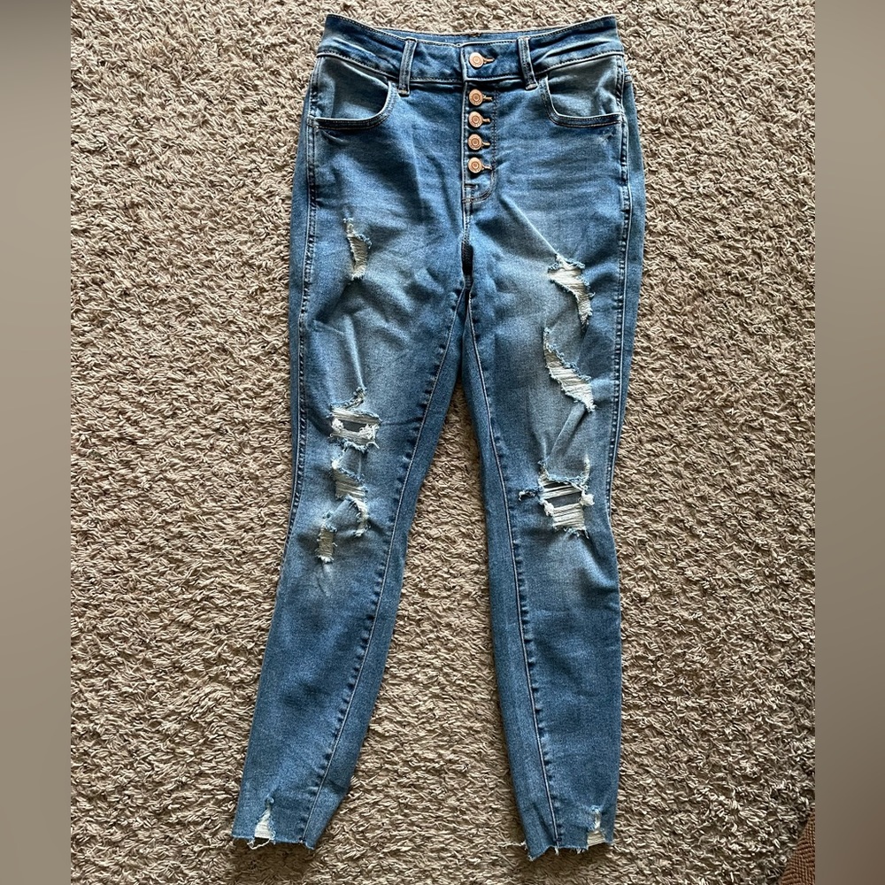 Button Fly M Jeans